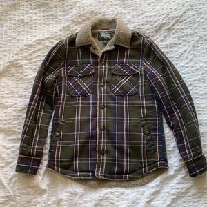 Roots Flannel Plaid Sherpa Jacket